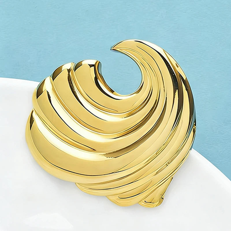 Broche Vague · Acier