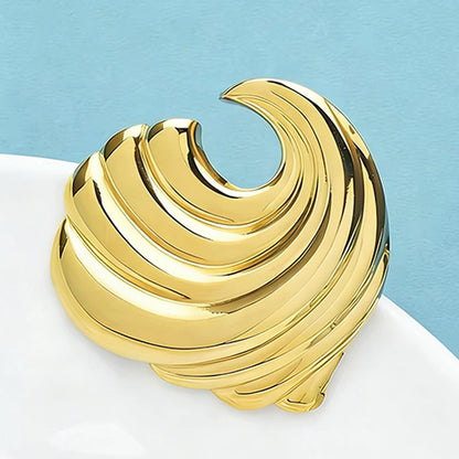 Broche Vague · Acier