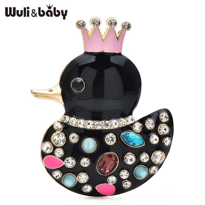 Broche Canard · Cristal