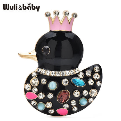 Broche Canard · Cristal