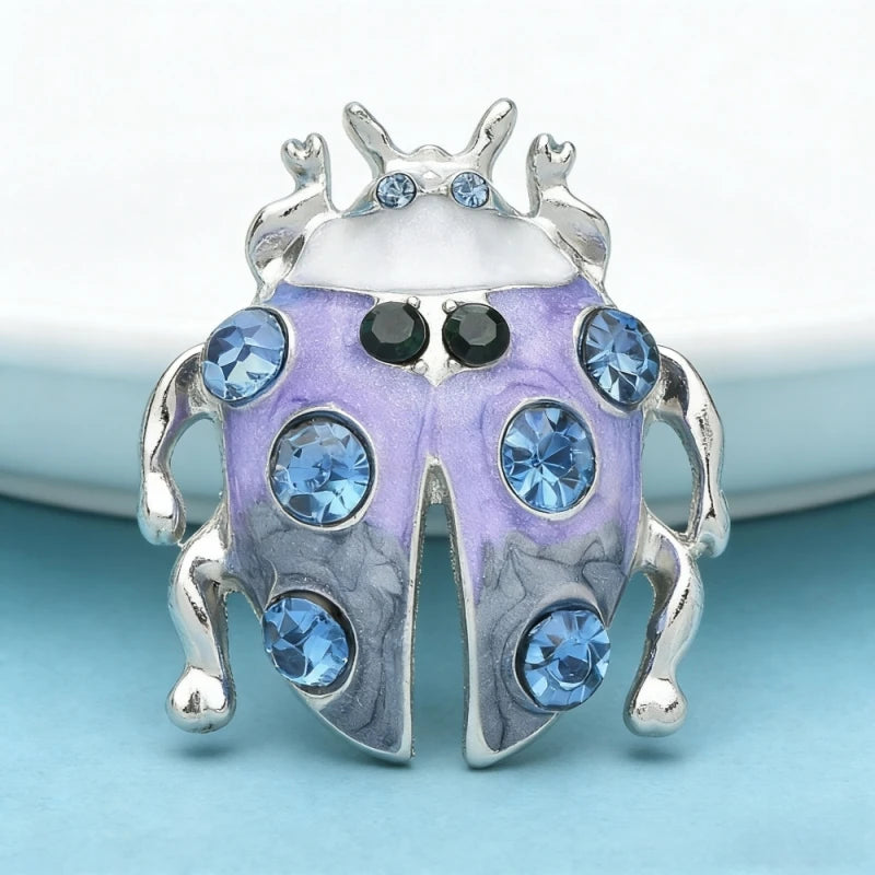 Broche Scarabée · Cristal
