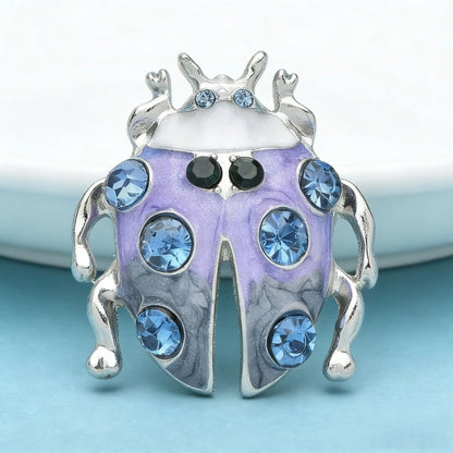 Broche Scarabée · Cristal