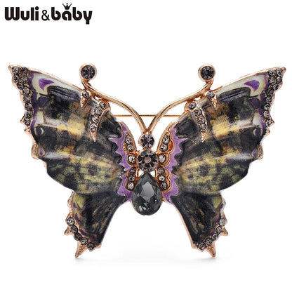 Broche Papillon · Émail