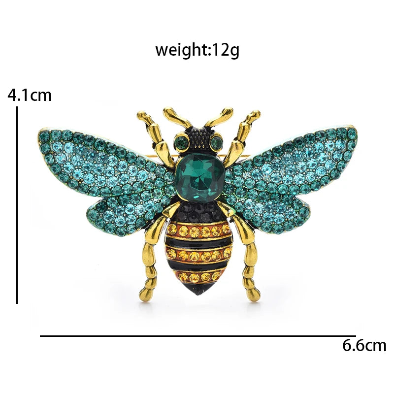 Broche Abeille · Cristal
