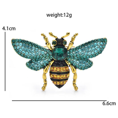 Broche Abeille · Cristal