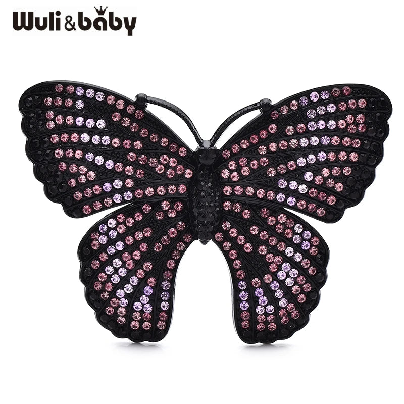 Broche Papillon · Cristal