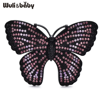 Broche Papillon · Cristal