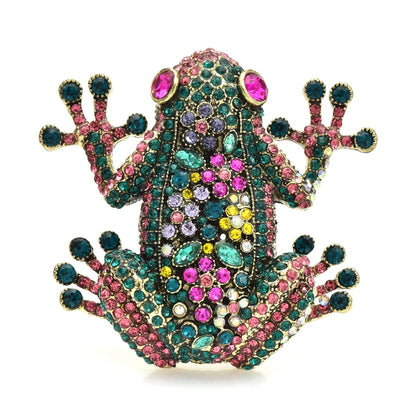 Broche Grenouille · Cristal