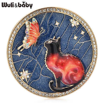 Broche Papillon · Émail