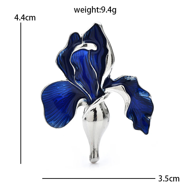 Broche Orchidée · Émail