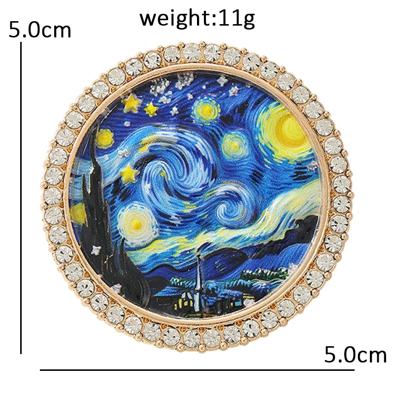 Broche Nuit Étoilée