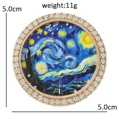 Broche Nuit Étoilée