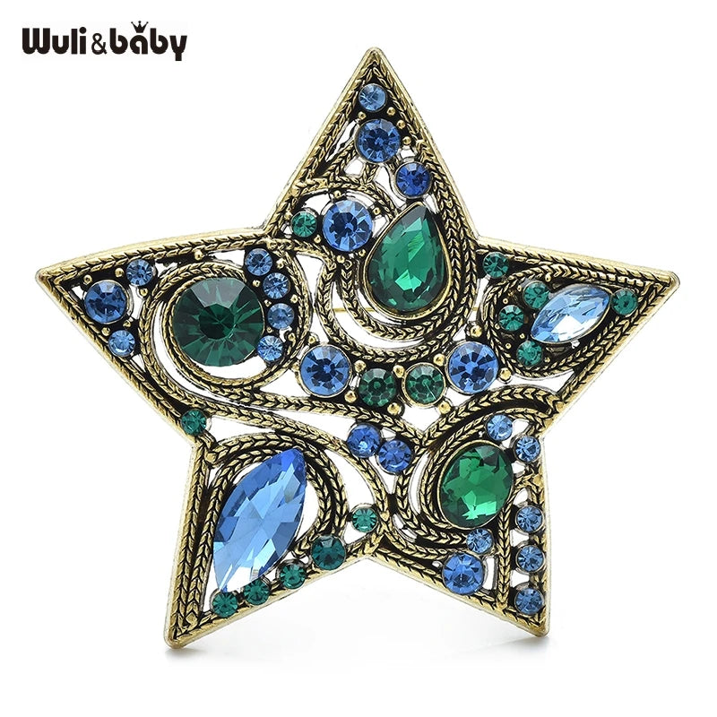 Broche Étoile Vintage · Cristal