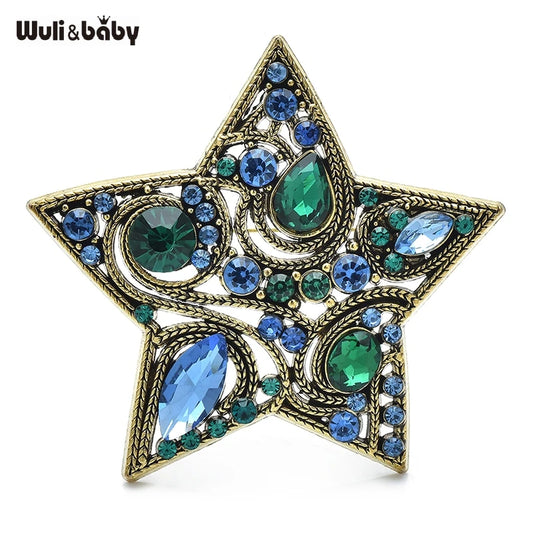 Broche Étoile Vintage · Cristal