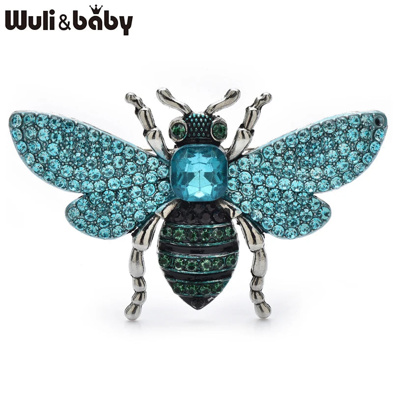 Broche Abeille · Cristal