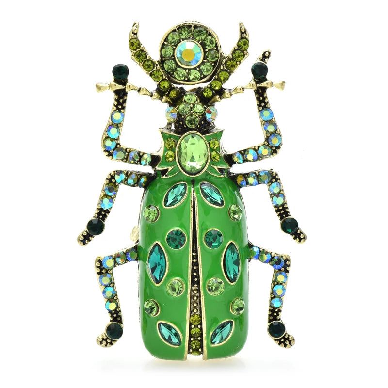 Broche Scarabée · Cristal