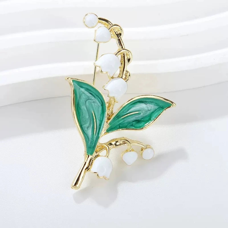 Broche Lys · Émail