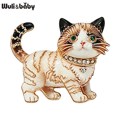 Broche Chat · Cristal
