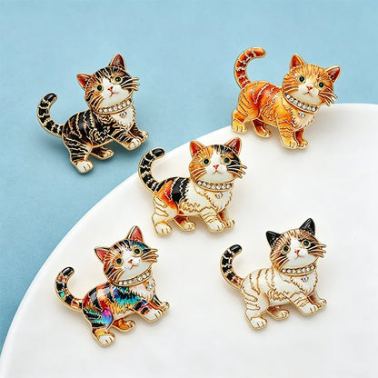 Broche Chat · Cristal