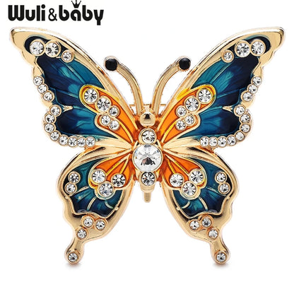 Broche Papillon · Émail