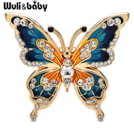 Broche Papillon · Émail