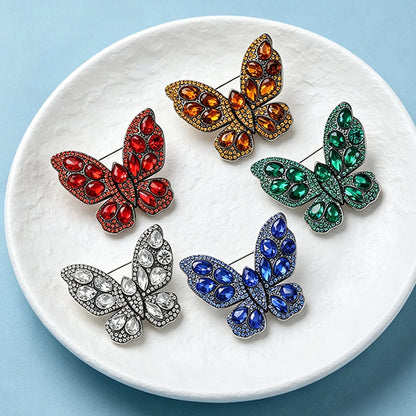 Broche Papillon · Cristal