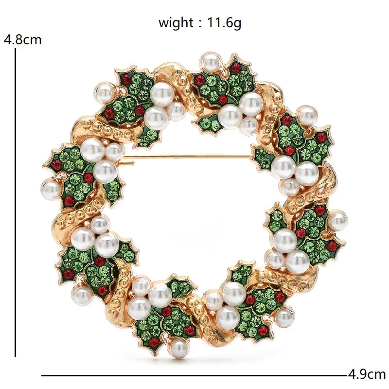 Broche Couronne · Perles & Cristal