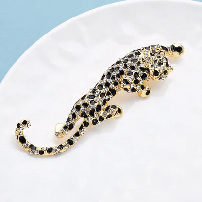 Broche Léopard · Émail