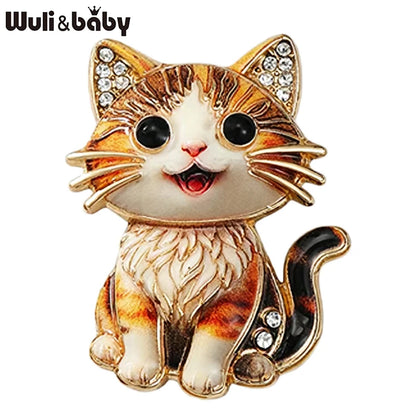 Broche Chat · Cristal