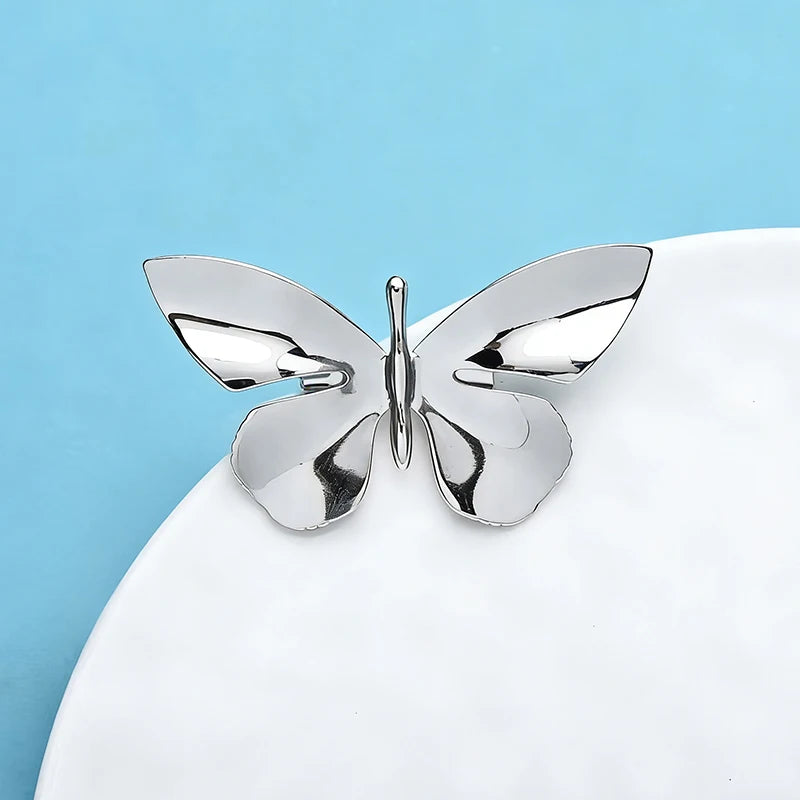 Broche Papillon · Acier