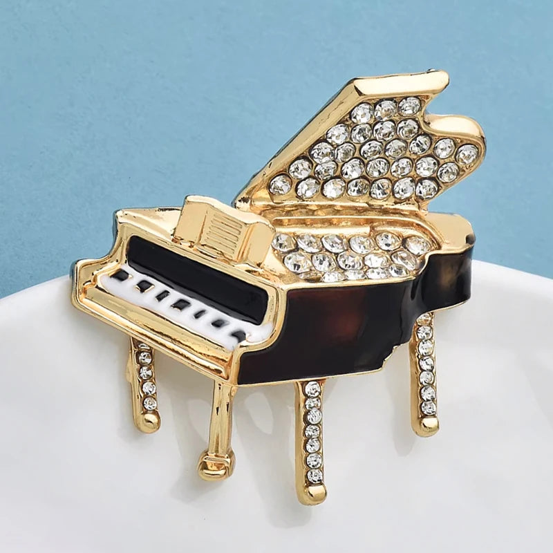 Broche Piano · Cristal