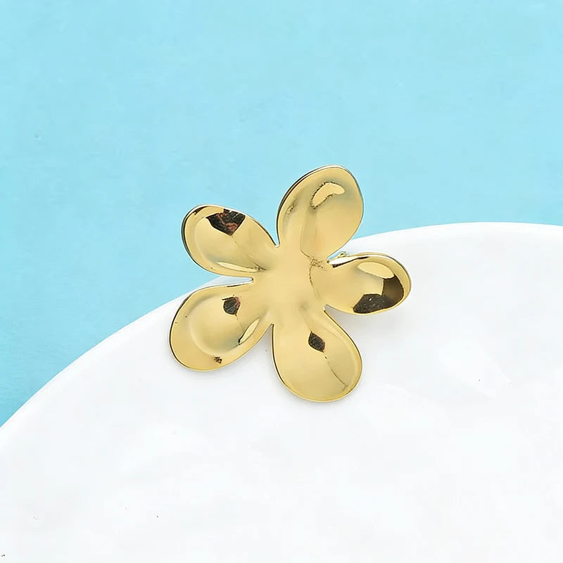 Broche Fleur · Acier