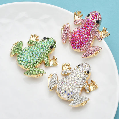 Broche Grenouille · Cristal