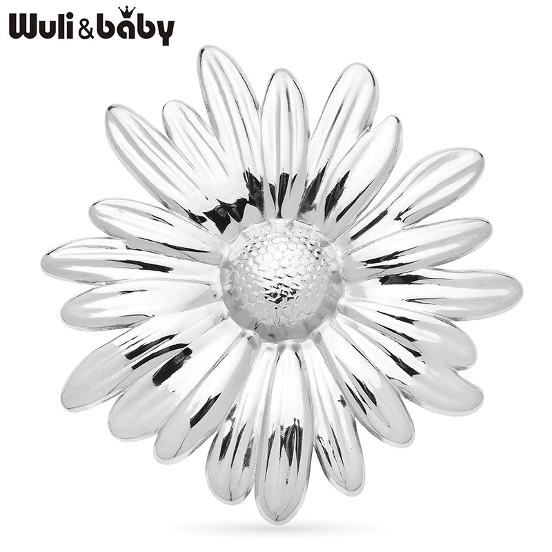 Broche Marguerite · Acier