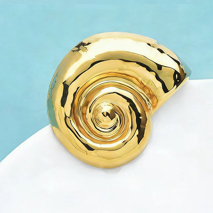 Broche Coquillage · Acier