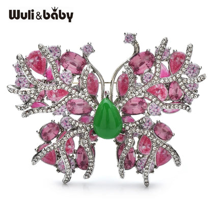 Broche Papillon · Cristal