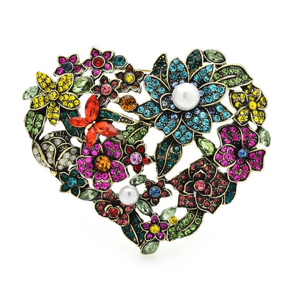 Broche Cœur · Cristal