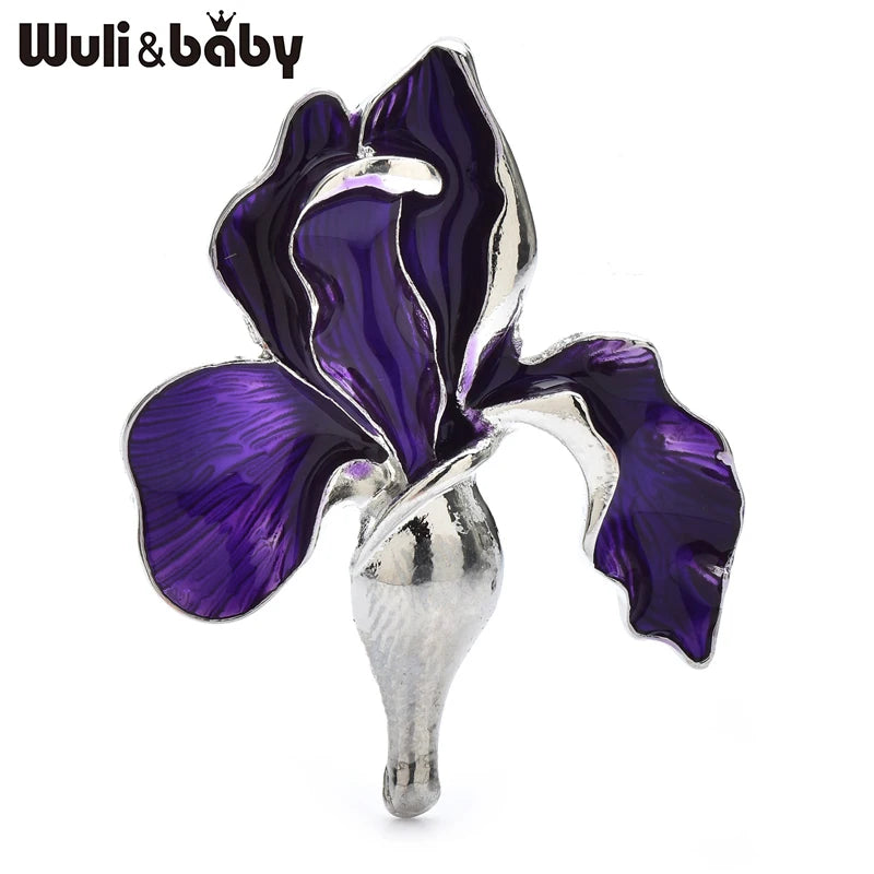 Broche Orchidée · Émail