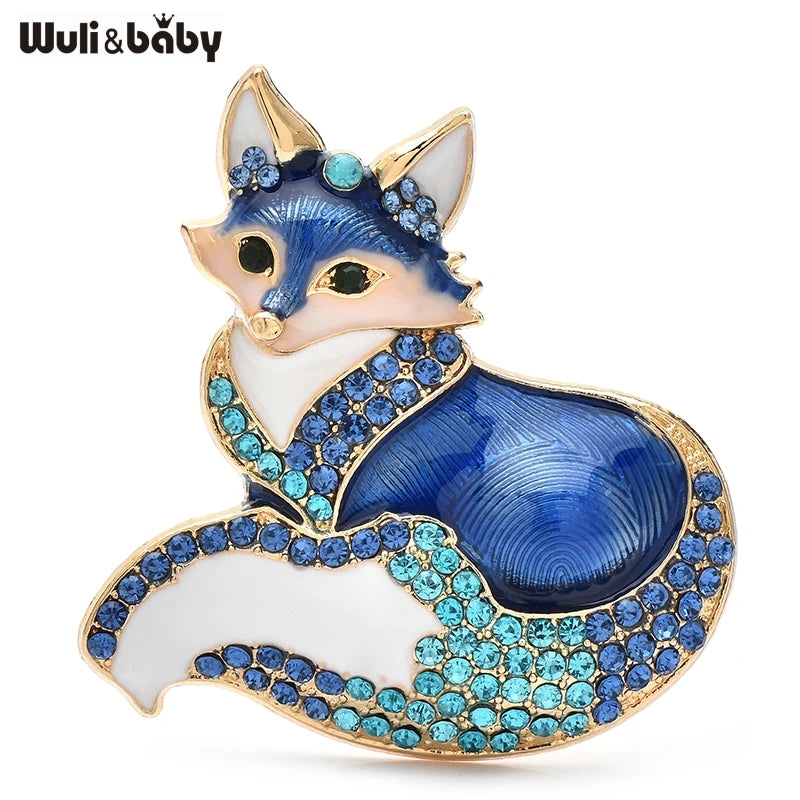 Broche Renard · Cristal