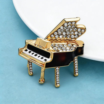 Broche Piano · Cristal