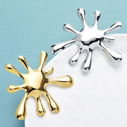 Broche Fleur · Acier