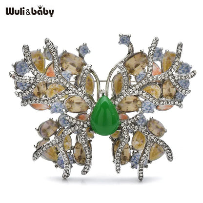 Broche Papillon · Cristal