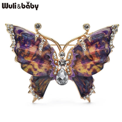 Broche Papillon · Émail