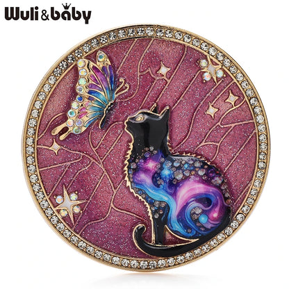 Broche Papillon · Émail