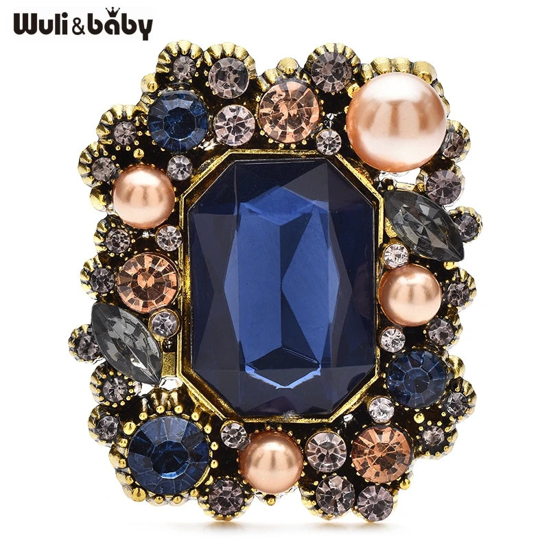Broche Fleur Vintage · Cristal