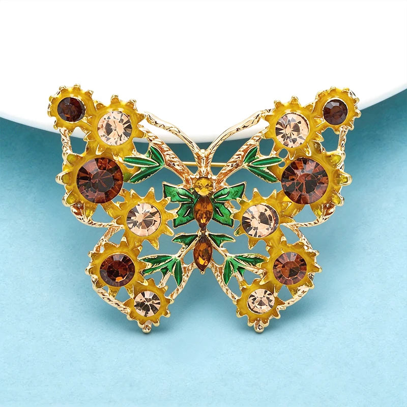 Broche Papillon Vintage · Émail