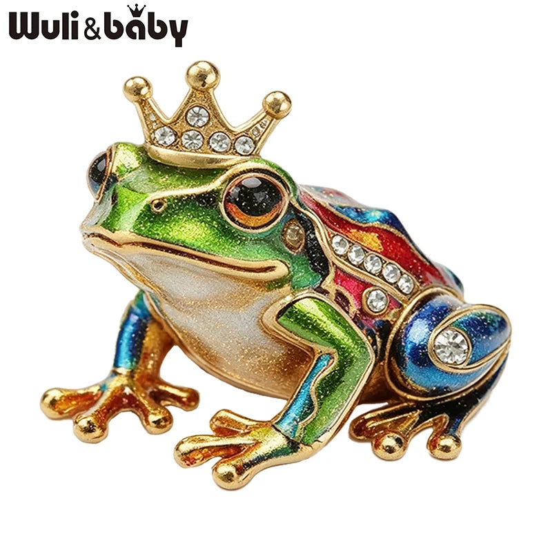 Broche Grenouille · Cristal