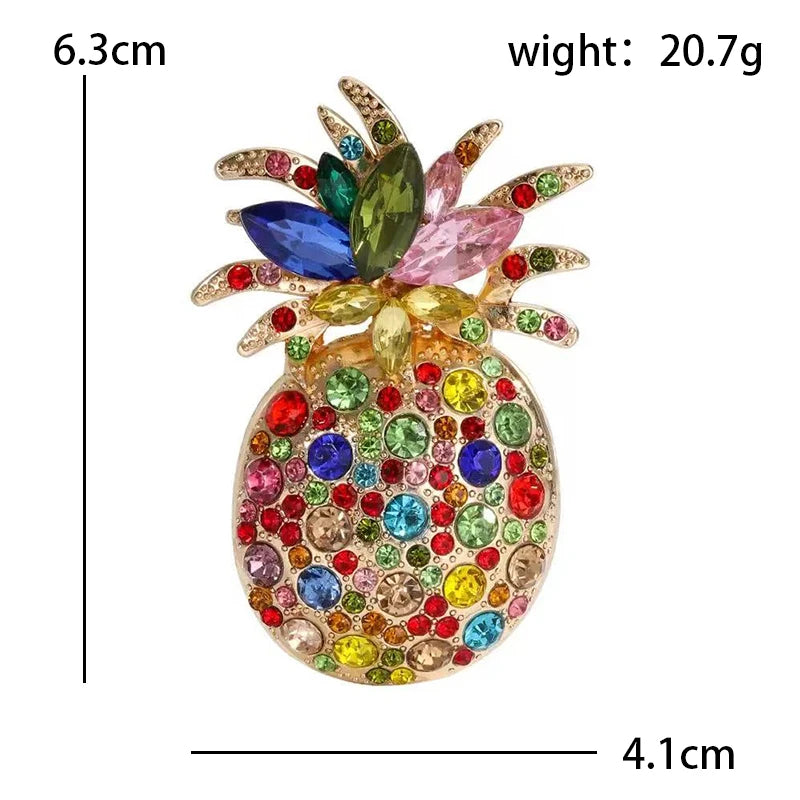 Broche Ananas · Cristal