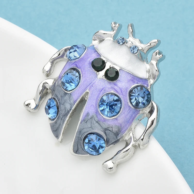 Broche Scarabée · Cristal