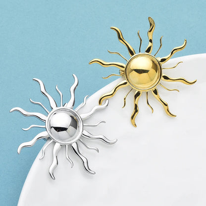 Broche Soleil · Acier